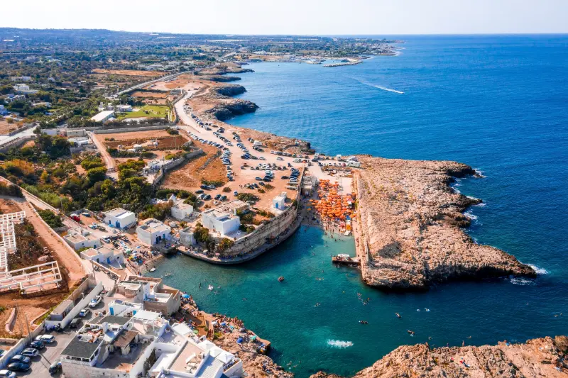 Aerial view of Polignano a Mare, Puglia