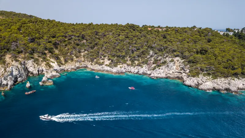 Aerial view of Tremiti Islands, Puglia