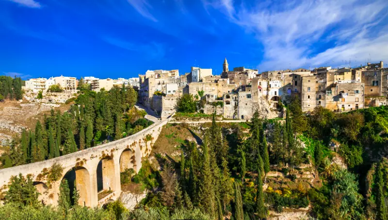 Gravina old town and bridge, Puglia