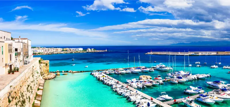Otranto coast and old town, Puglia