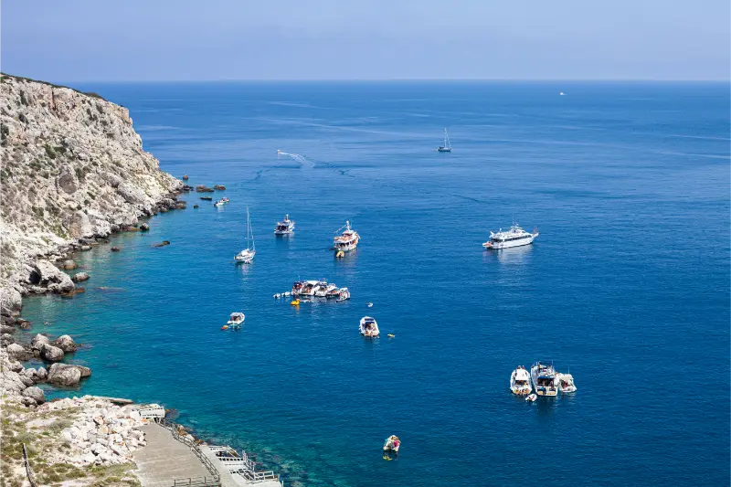 San Domino coast Tremiti Islands, Puglia