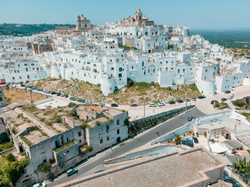 View of Ostuni old town, Puglia
